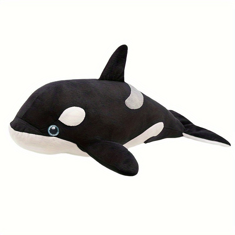1Pc Soft Orca Whale Plush Toys, Real Life Sealife Stuffed Animal Doll for Birthday Christmas Gift
