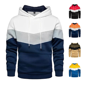 Men's Patchwork Hoodie Outdoor Casual Sportswear