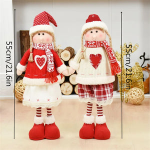 Christmas Decoration Plush  Boys Girls Doll Ornaments Elves Toy Doll for New Year Home Decor Navidad Natal New Year 2022 Gift