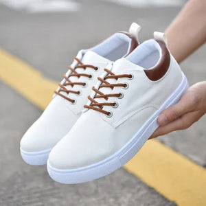 Sneakers Men Canvas Shoes Trainers White Sneakers Lace-up Casual Shoes Tenis Masculino Adulto Summer Footwear Zapatos Hombre 78