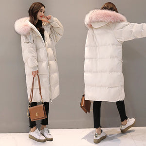 New 2020 Women's wWinter Down Jackets Warm Duck Down Women Long Parka Raccoon Fur Coat Female Jacket casaco feminino