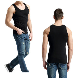 Tank Tops Men Fitness Cool Summer 100% Cotton Vest Male Sleeveless Tops Gym Slim Casual Undershirt Mens Gift 9 Colors 1PCS