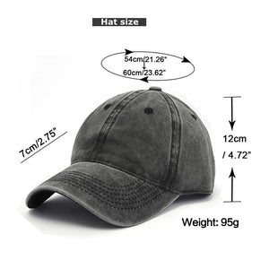 Baseball Cap Snapback Hat Spring Autumn Cap Pure color cowboy Water washing Hats Hat Hip Hop Fitted Cap For Men Women Grinding