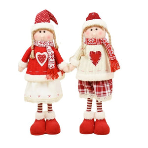 Christmas Decoration Plush  Boys Girls Doll Ornaments Elves Toy Doll for New Year Home Decor Navidad Natal New Year 2022 Gift