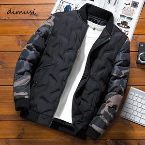 DIMUSI Winter Men Bomber Jacket Casual Cotton Thick Warm Parkas Coats Male Thermal Outwear Windbreaker Jackets Clothing 4XL