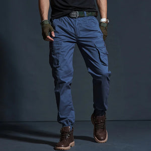 High Quality Khaki Casual Pants Men Tactical Joggers Camouflage Cargo Pants