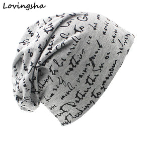 LOVINGSHA High Quality Brand Women Hat Unisex Warm Ladies Autumn Winter Hat Fashion Hip-hop Beanie For Men Chapeu Feminino Cap