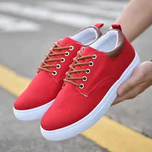 Sneakers Men Canvas Shoes Trainers White Sneakers Lace-up Casual Shoes Tenis Masculino Adulto Summer Footwear Zapatos Hombre 78