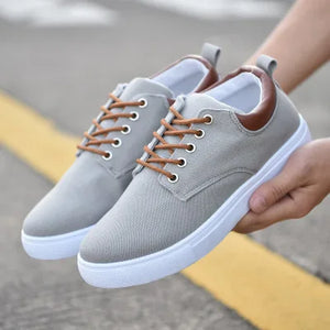 Sneakers Men Canvas Shoes Trainers White Sneakers Lace-up Casual Shoes Tenis Masculino Adulto Summer Footwear Zapatos Hombre 78