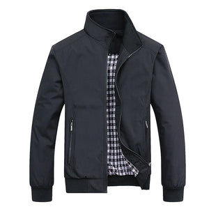 Spring Autumn Casual Solid Fashion Slim Bomber Jacket