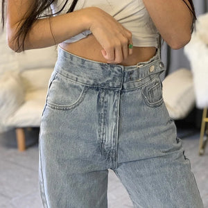 Floor Ladies Length Jeans High Waist Wide Leg Pants Women Loose Fit Long Denim Pants New Fashion Hip Hop Casual Trousers Female