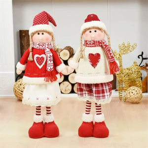 Christmas Decoration Plush  Boys Girls Doll Ornaments Elves Toy Doll for New Year Home Decor Navidad Natal New Year 2022 Gift