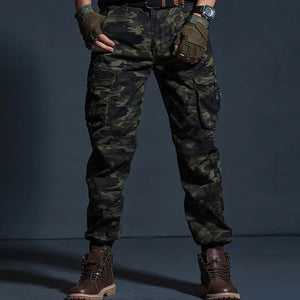 High Quality Khaki Casual Pants Men Tactical Joggers Camouflage Cargo Pants