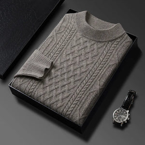 fashion pullover luxury mens winter wool striped sweater men vintage top turtleneck clothes designer streetwear essentials style