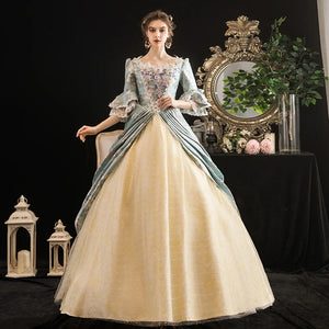 Costume Clothing Gown for Medieval Elegant Dress Performance Party and Dance