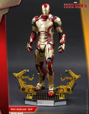 1/4 Iron Man Mk42 Deluxe Edition Qs008 Marvel Anime Action Figures Original Team Suit Avengers Endgame Model Toy Gifts