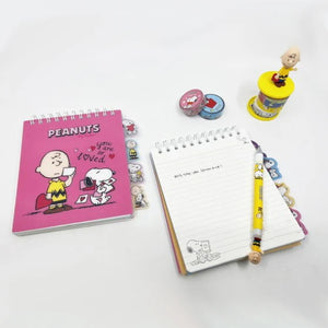 Snoopy Notebook with Labeled Literary Grid Notepad B5 Senior Sense of Record Book Cartoon Kawaii Anime Plush Toy Birthday Gift