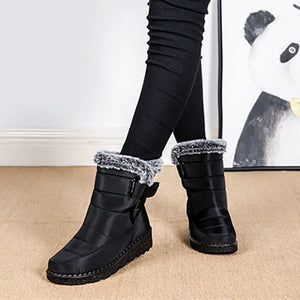 Waterproof Winter Boots for Women 2023 New Faux Fur Long Plush Snow Boots Woman Platform Shoes Warm Cotton Couples Ankle Boots