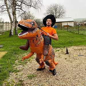 Dinosaur Inflatable Suit Toy Halloween Blow Up Tyrannosaurus Rex Suit Juguetes Cosplay Dinosaurs Costumes Toys For Adult Gift