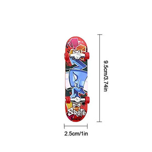 Finger Skateboard Toys Miniature Intellectual Finger Toys Gothic Alloy Fingerboards Mini Finger Board Kids Birthday Party Gifts