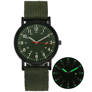 Fashion Men Watches Luminous Nylon Band Military Watch Men Army Wrist Quartz Sports Shock Wristwatches Couple Waterproof Reloj