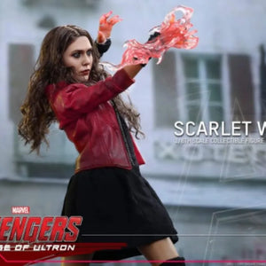 Anime Marvel Action Figure In Stock Original Hot Toys Mms301 Scarlet Witch Avengers 2 Movie Model S.h.figuarts Gift Toys