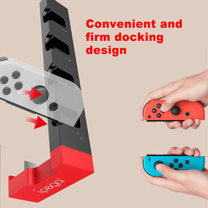 PG-9186 Controller Charger Charging Dock Stand Holder for Nintendo Switch NS Joy-Con Game Console Controller Charger Station