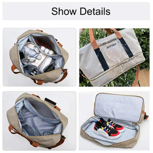 MARKROYAL Fashion Travel Bags For Women Large Capacity Men's Sports bag Waterproof Female Messenger Bag Dry And Wet Dropshipping