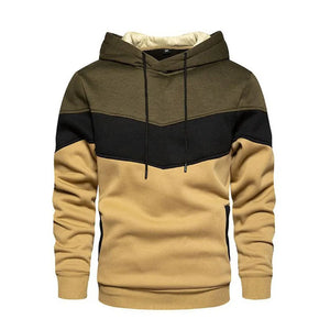 Men's Patchwork Hoodie Outdoor Casual Sportswear