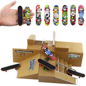 Finger Skateboard Toys Miniature Intellectual Finger Toys Gothic Alloy Fingerboards Mini Finger Board Kids Birthday Party Gifts