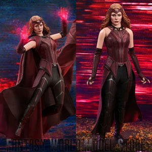 Original Hot Toys TMS036 1/6 Scale Scarlet Witch Wanda Elizabeth Olsen Full Set Collectible 12'' Female Action Figure Model Doll