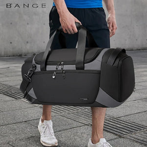 BANGE Sports Bags Men Gym Bags For Fitness Training Outdoor WaterProof Sport Bag Dry Wet Separation Bags Sac De Travel Bag