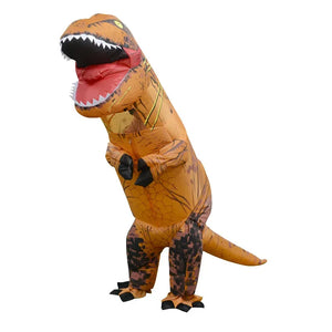 T-rex inflatable uit Tyrannosaurus Dinosaur Costume Child Kids Adult Role-playing Fancy Halloween Mascot Party Apparel