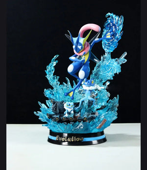 30cm Pokémon Anime Figure Egg Greninja Third Order Evolution Group Figurine Statue Model Ornament Peripheral Toys Gifts