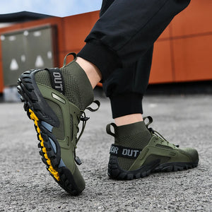 Outdoor Men Women Hiking Shoes Breathable Casual Hiking Fishing Overshoes Wading Shoes Outdoor Sports Shoes Tenis Para Hombre