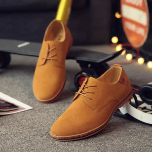 Shoes for Men Suede Leather Men Shoes Oxford Casual Sneakers Comfortable Footwear Dress Shoes Large Size Flats zapatillas hombre