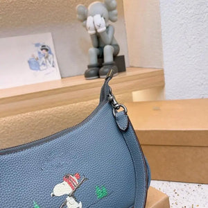 Snoopy Series Ladys Underarm Bag Shoulder Bag Crossbody Bag Handbag 24X13Cm Cartoon Kawaii Anime Plush for Girl Birthday Gift