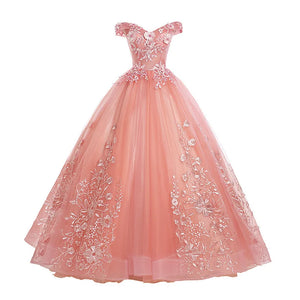 DSP A Line Off Shoulder Tulle Dresses for Quinceaner Girl's Prom Party Dresses 15 year old Quinceanera Dresses 2024