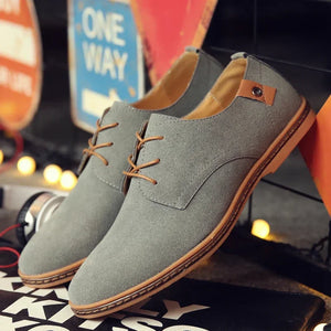 Shoes for Men Suede Leather Men Shoes Oxford Casual Sneakers Comfortable Footwear Dress Shoes Large Size Flats zapatillas hombre