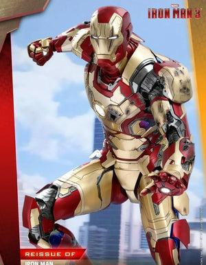 1/4 Iron Man Mk42 Deluxe Edition Qs008 Marvel Anime Action Figures Original Team Suit Avengers Endgame Model Toy Gifts