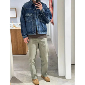 VISVIM KOFU 23SS SS 101XX JKT DMGD-1010 washed distressed denim