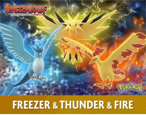 Bandai Pokemon Legendary Bird Pokémon Proportion Scale World Anime Action Figures Moltres Articuno Zapdos Collectible Model Toys