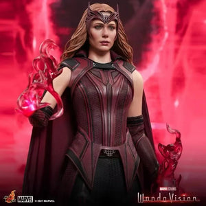 Original Genuine Hottoys Tms036 Scarlet Witch Wanda Vision Wanda Django Maximoff 1/6 Movable Sculpture Collectible Figure Toys