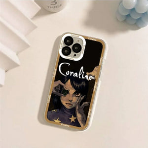 Anime C-coraline  Phone Case For IPhone 11 12 13 Mini Pro Max 14 Pro Max Iphone15 15promax Case Shell Funda Cover