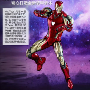 Original New Hot Toys Marvel Avengers Alloy Iron Man Mk85 1/6 Anime Action Figure Collection Head Engraving Toys Model Gifts