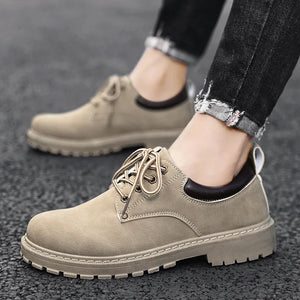 Leather Casual Shoes Autumn New Men's Casual Shoes Platform Designer Dress Shoes Business Men Oxford Shoes Waterproof Loafers