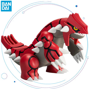 BANDAI Original Pokemon Assemble Pokémon Plamo 54 Pocket Monsters Groudon Anime Figure Action Figures PVC Collection Model Toys