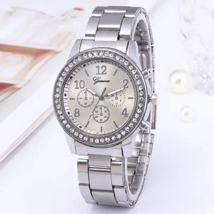 Diamond Inlaid Fashionable Women's Watches Fashion Steel Band for Women Watch Metal Strap Quartz Wristwatches Relojes Para Damas