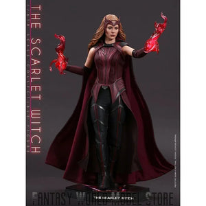 Original Hot Toys TMS036 1/6 Scale Scarlet Witch Wanda Elizabeth Olsen Full Set Collectible 12'' Female Action Figure Model Doll