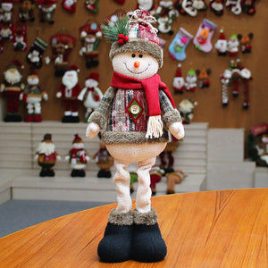 Christmas Santa Snowman-Reindeer Christmas Decoration Leg Table Mantel Decoration